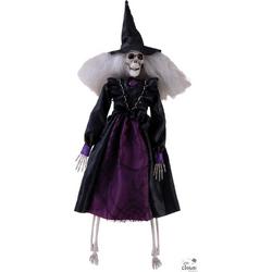 Halloween Ophangpop Witch Skeleton 40cm